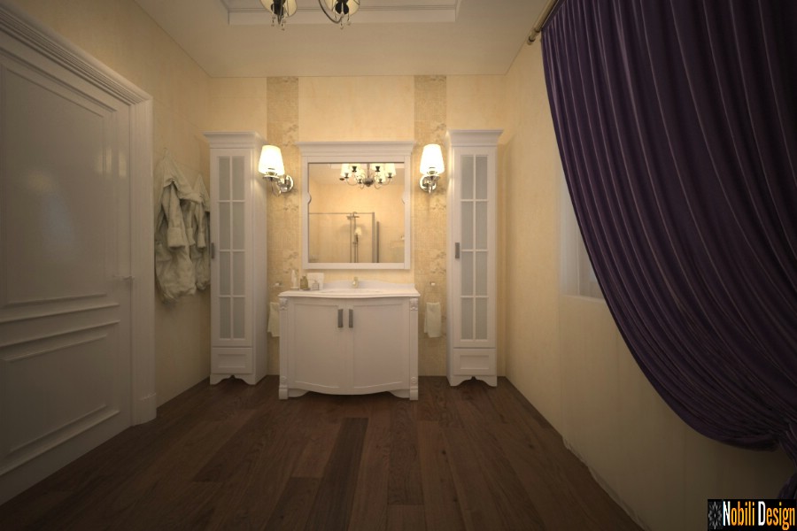 design interior baie casa clasica in galati | Amenajare baie casa de lux in Galati.